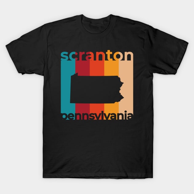 Scranton Pennsylvania Retro T-Shirt by easytees